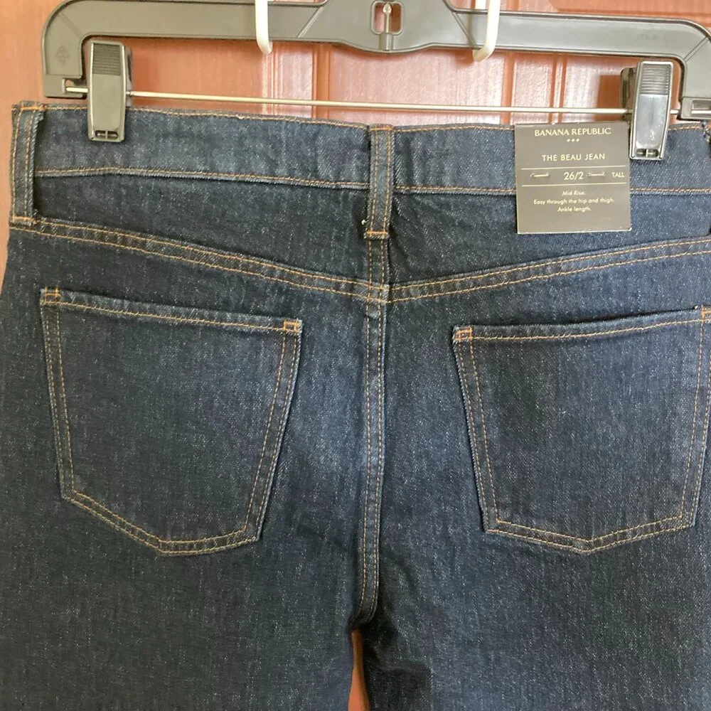 Banana Republic Factory The Beau Jean size 2/26 Tall - Picture 6 of 10